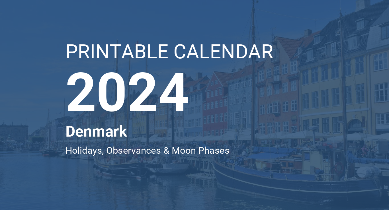 MINI-CALENDAR 2024 2 9.5x14.2cm -  Denmark