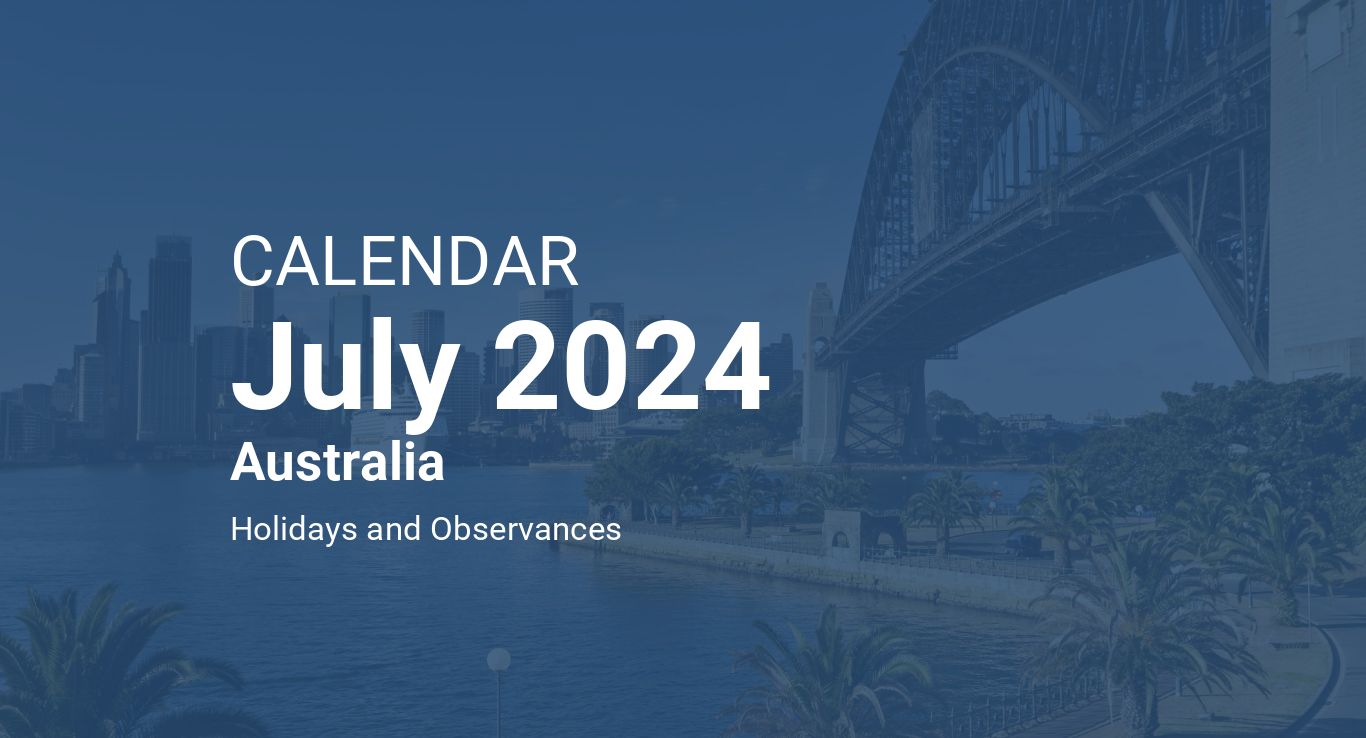 July 2024 Calendar – Australia