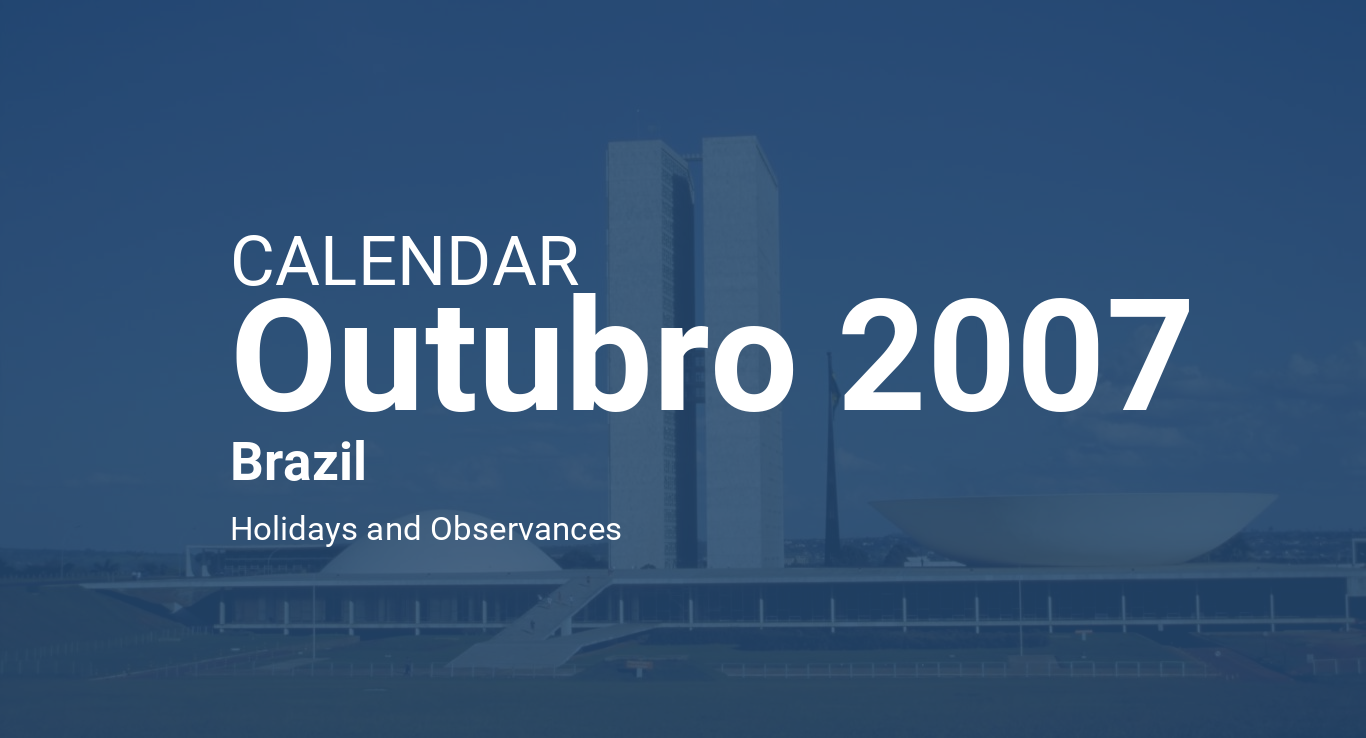 October 2007 Calendar Brazil