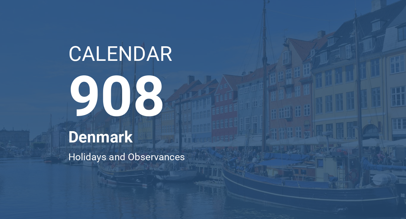 Year 908 Calendar Denmark