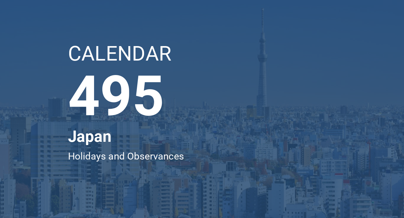 Year 495 Calendar Japan