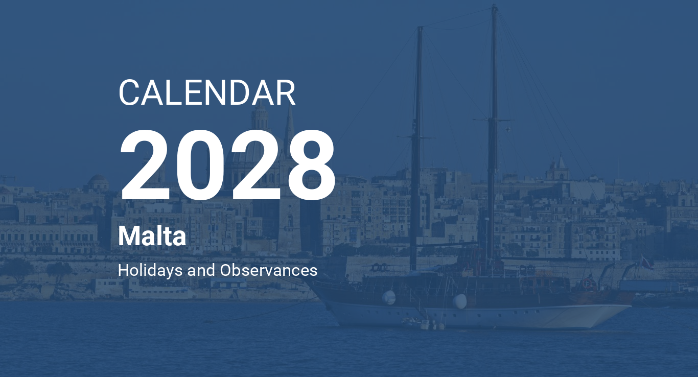 Year 2028 Calendar Malta