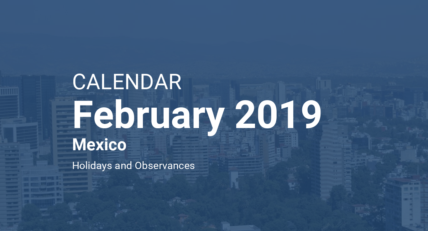 February 2019 Calendar Mexico