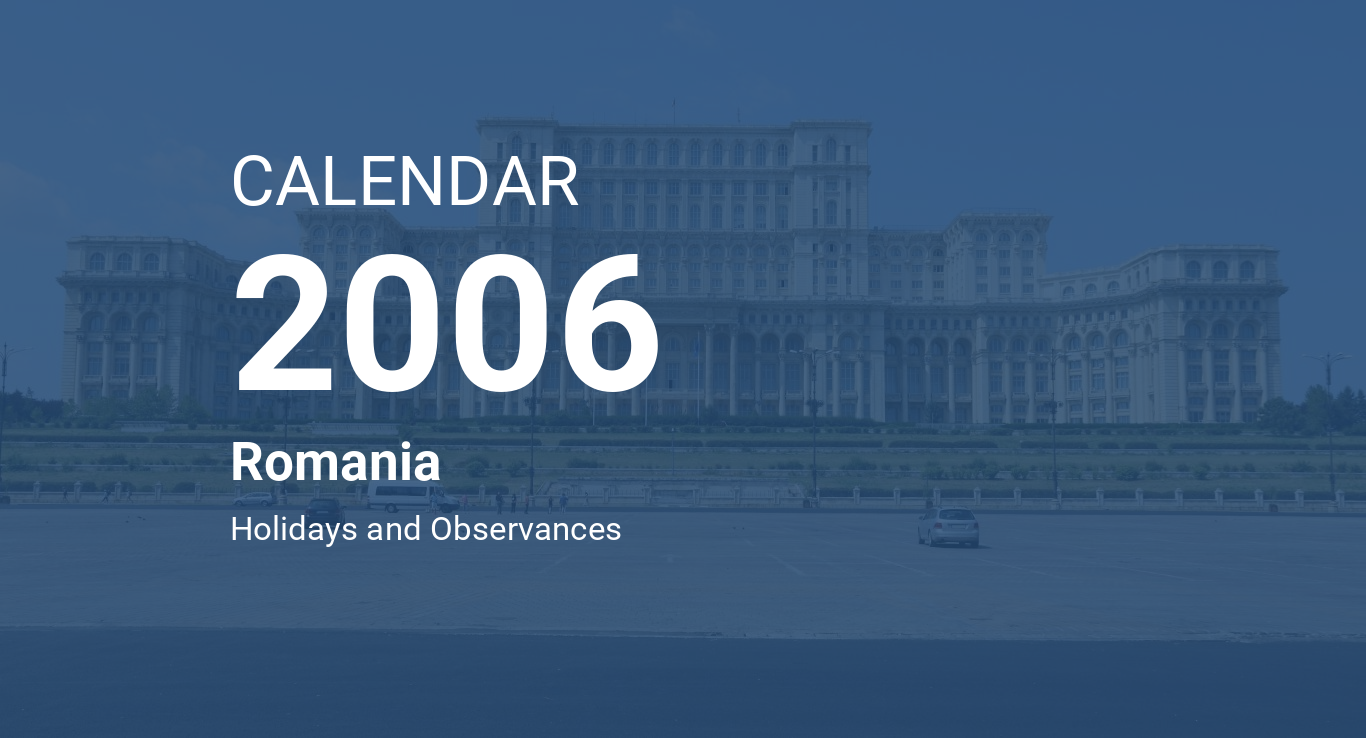 Year 2006 Calendar – Romania