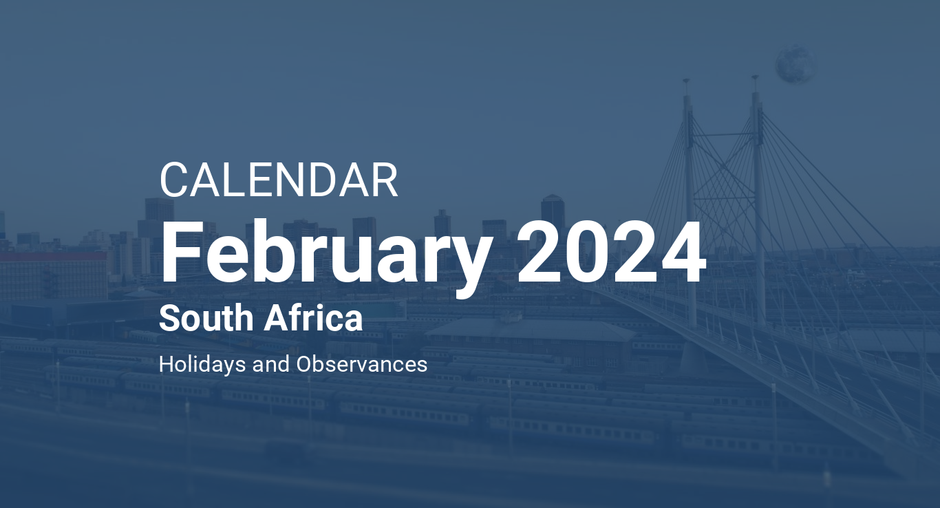 February 2024 Calendar – South Africa