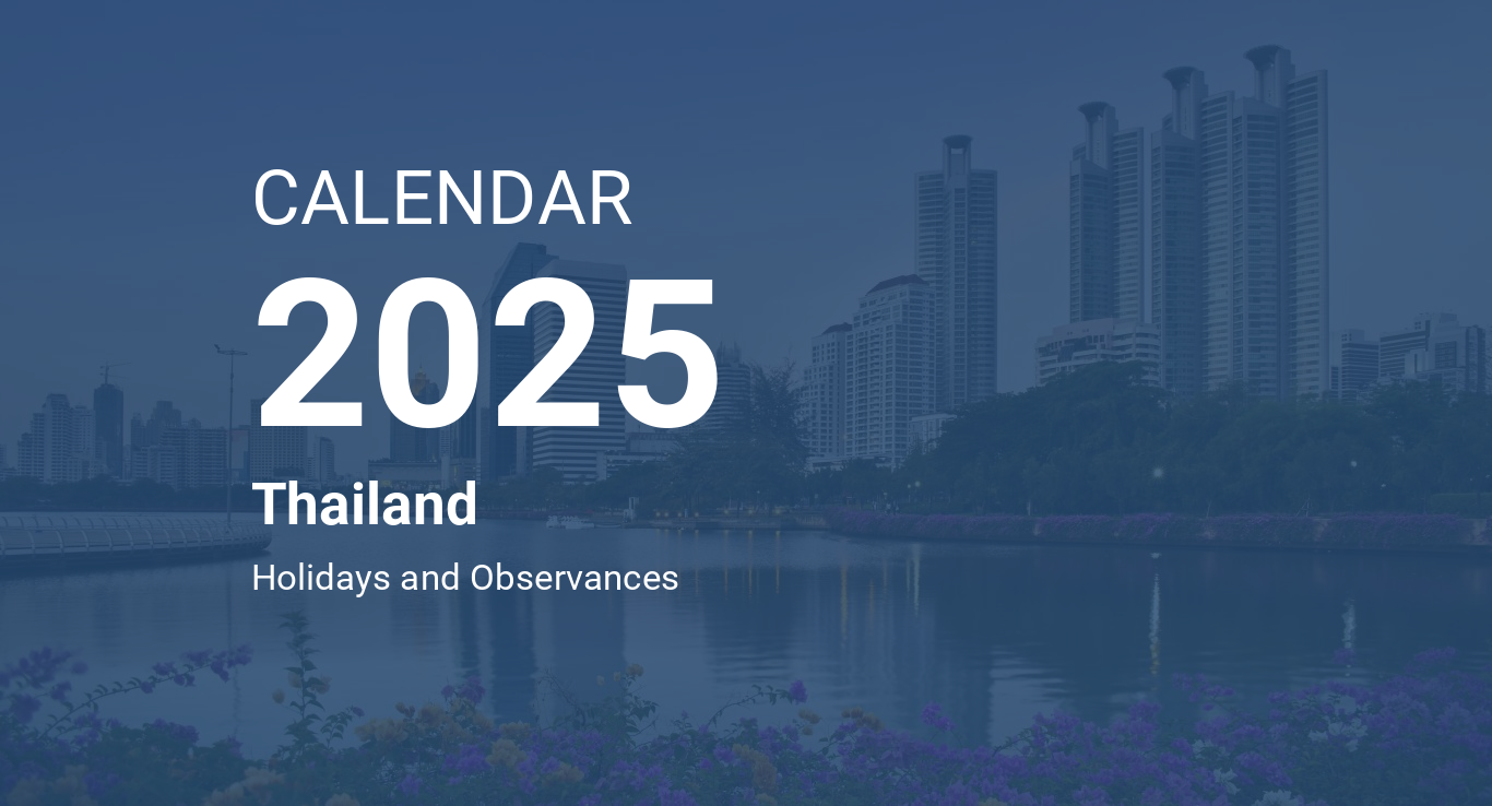 Year 2025 Calendar Thailand