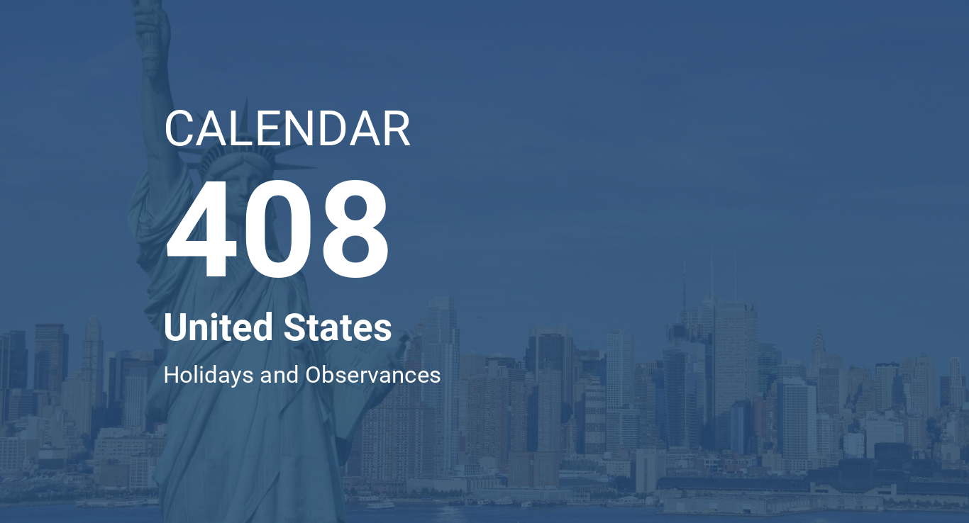 Year 408 Calendar United States