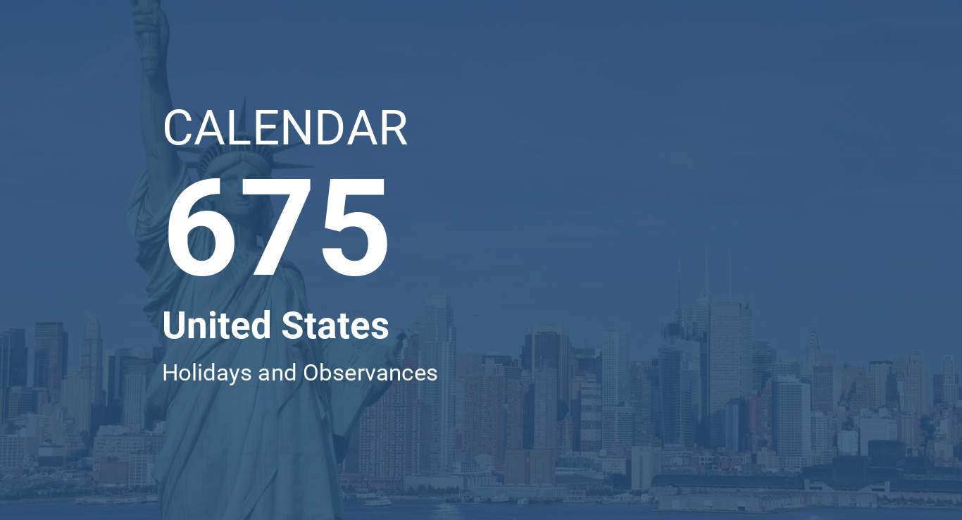 Year 675 Calendar United States
