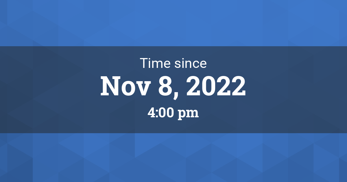 Countdown to Nov 8, 2022 400 pm in Seattle