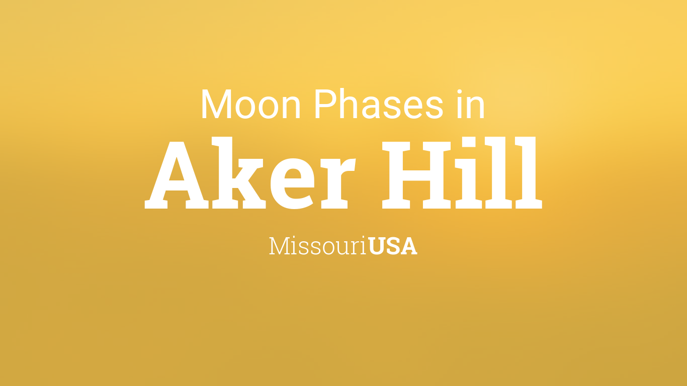 Moon Phases 2024 Lunar Calendar for Aker Hill, Missouri, USA