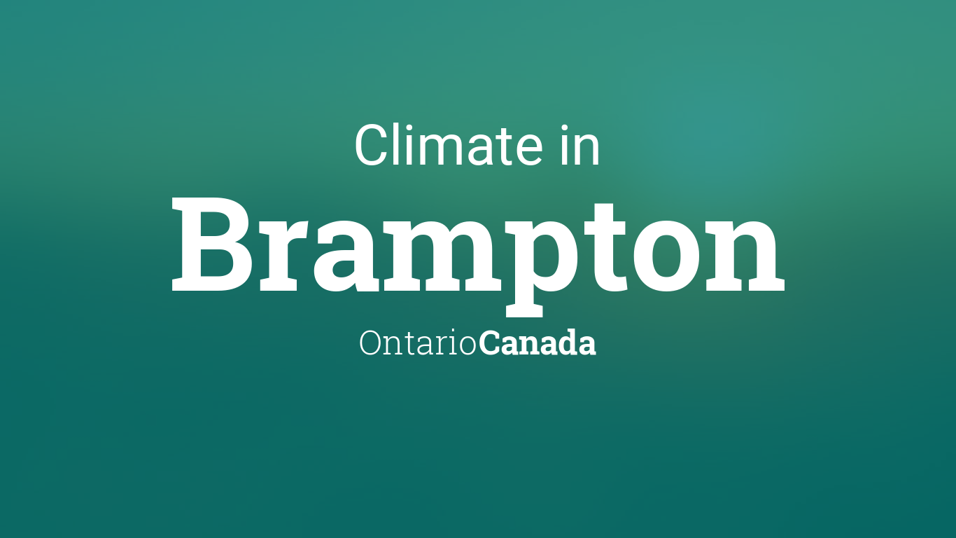 Climate & Weather Averages in Brampton, Ontario, Canada