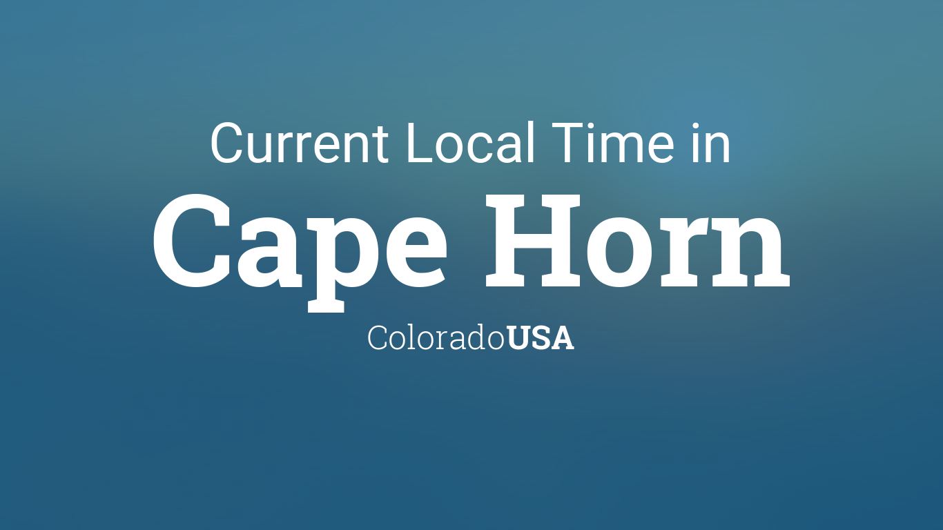 Current Local Time in Cape Horn, Colorado, USA