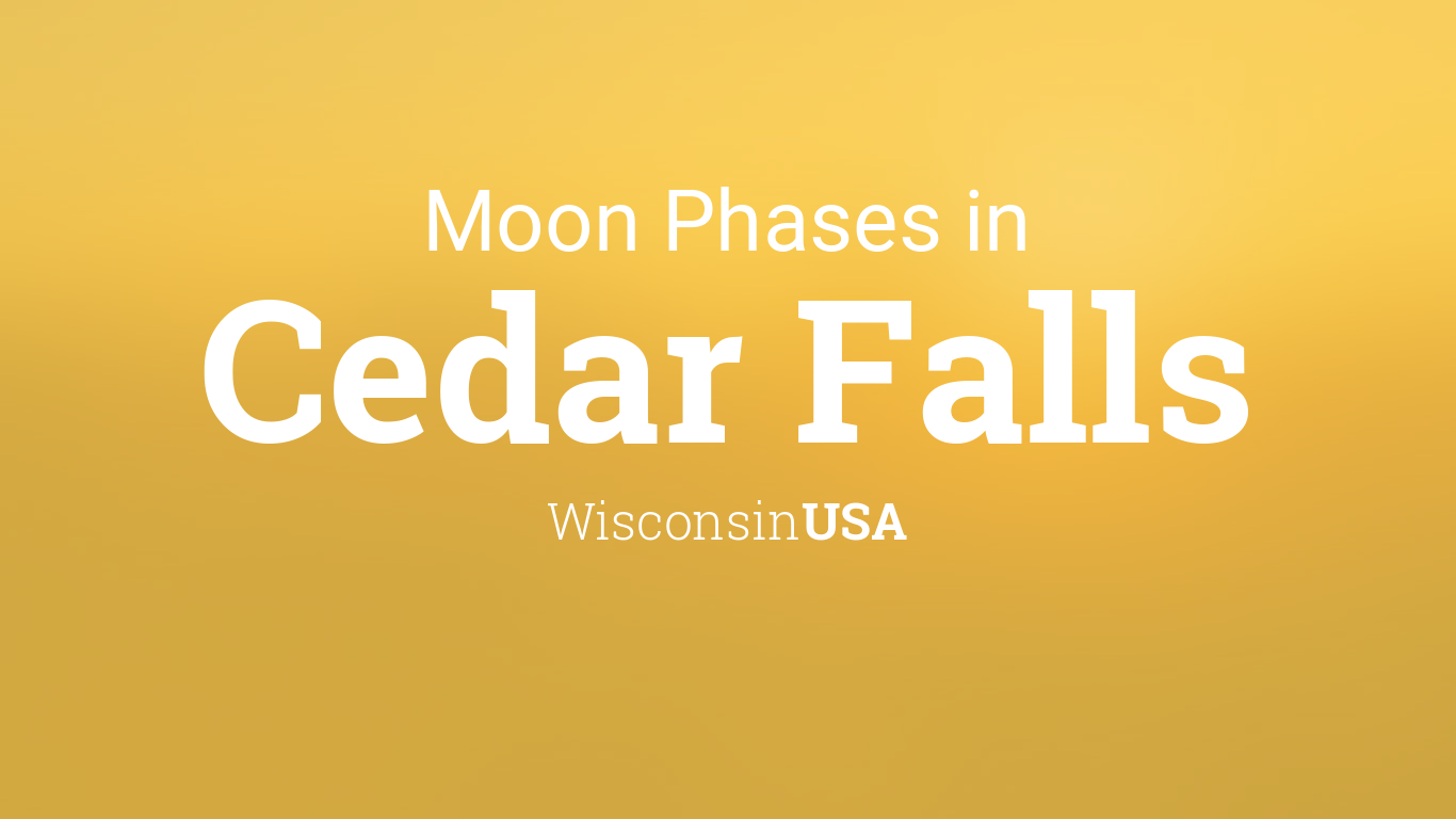 Moon Phases 2024 Lunar Calendar for Cedar Falls, Wisconsin, USA