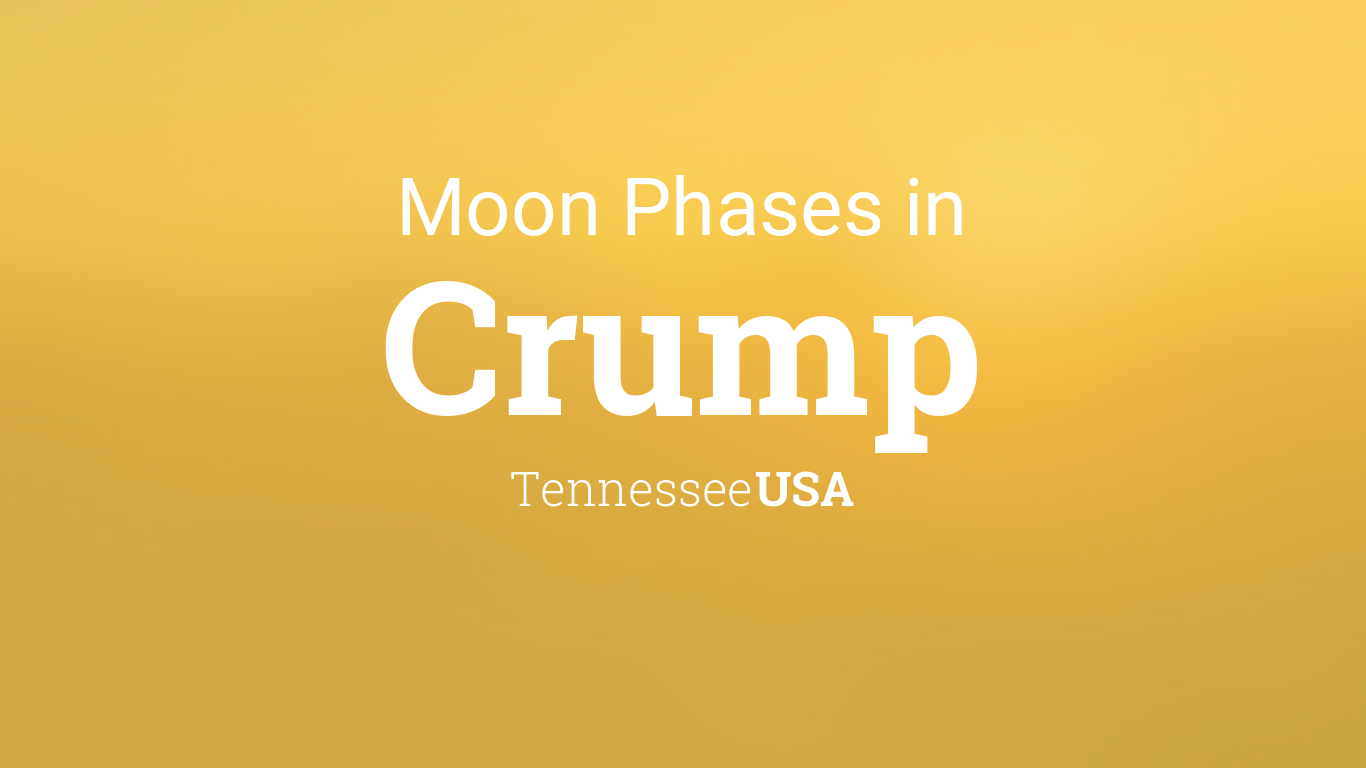 Moon Phases 2024 Lunar Calendar for Crump, Tennessee, USA