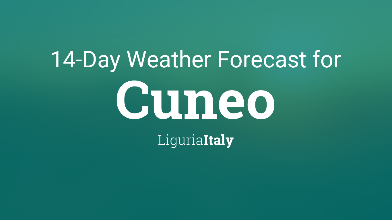 Cuneo, Italy 14 day weather forecast
