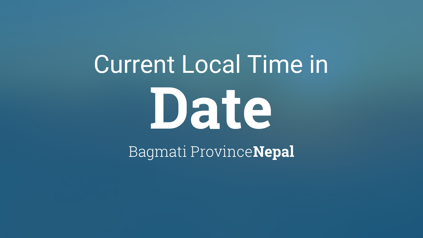Current Local Time in Date, Nepal