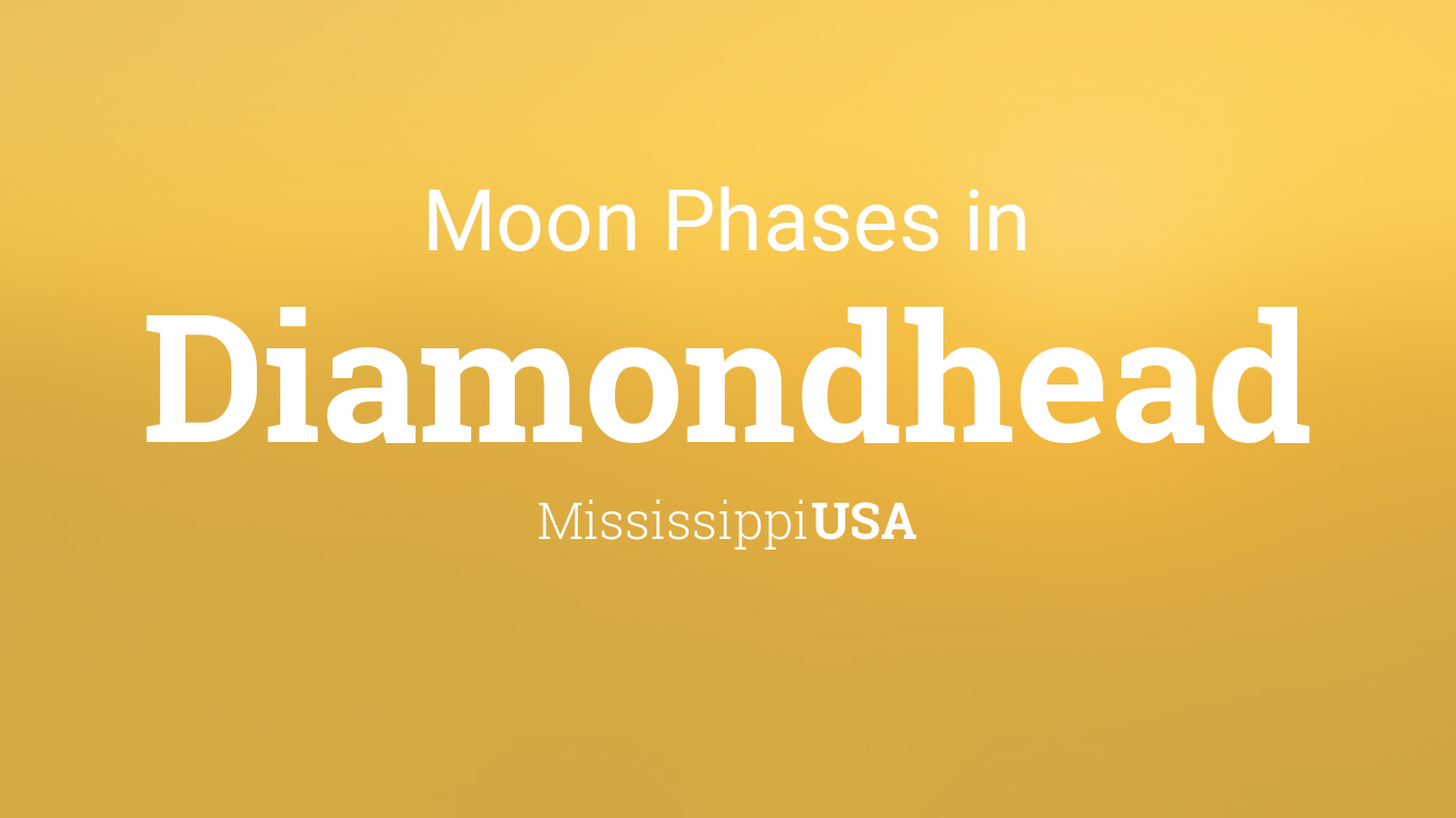 Moon Phases 2024 – Lunar Calendar for Diamondhead, Mississippi, USA