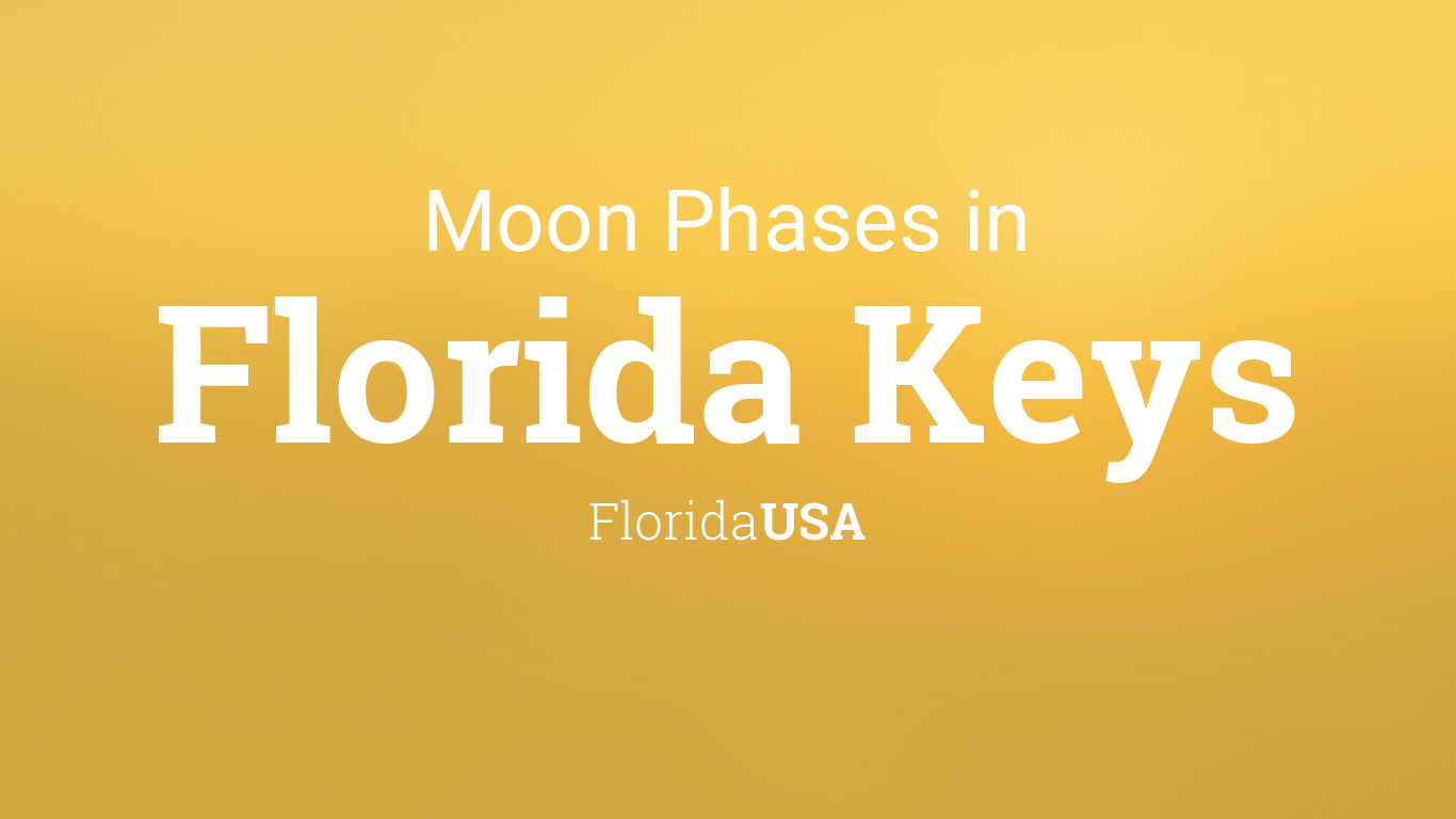 Moon Phases 2024 Lunar Calendar for Florida Keys, Florida, USA