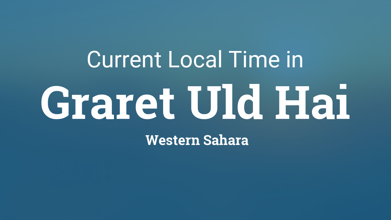 current-local-time-in-graret-uld-hai-western-sahara