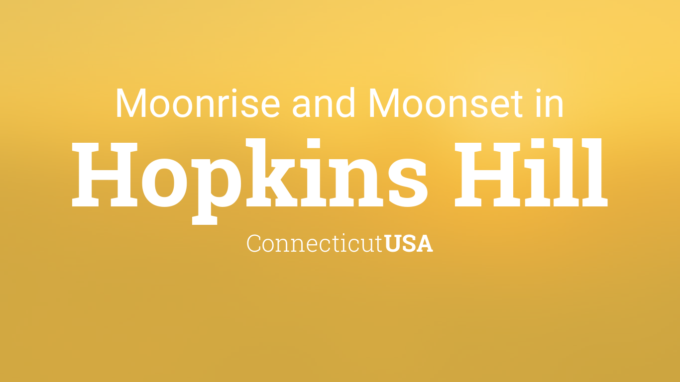 Moonrise, Moonset, and Moon Phase in Hopkins Hill, August 2024