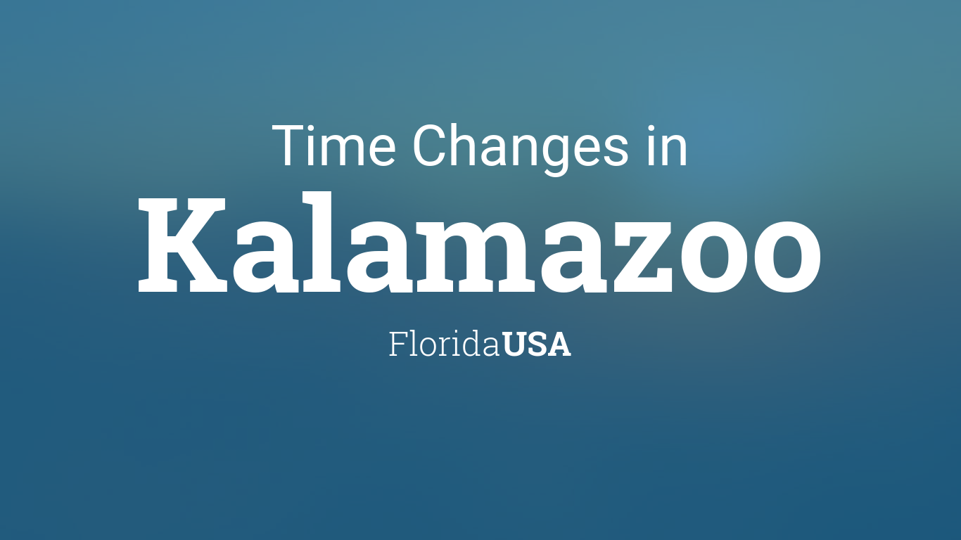 Daylight Saving Time Changes 2024 in Kalamazoo, Florida, USA