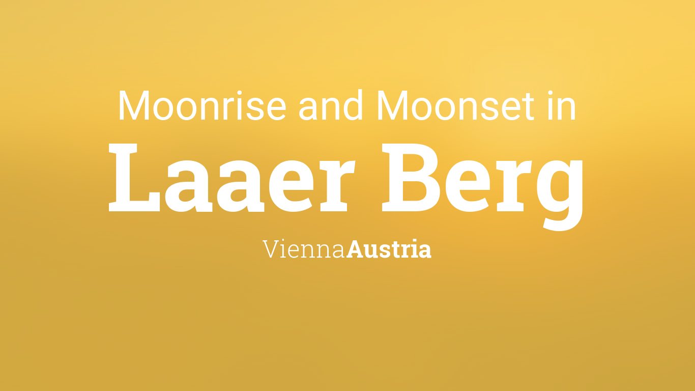 Moonrise, Moonset, and Moon Phase in Laaer Berg, November 2024