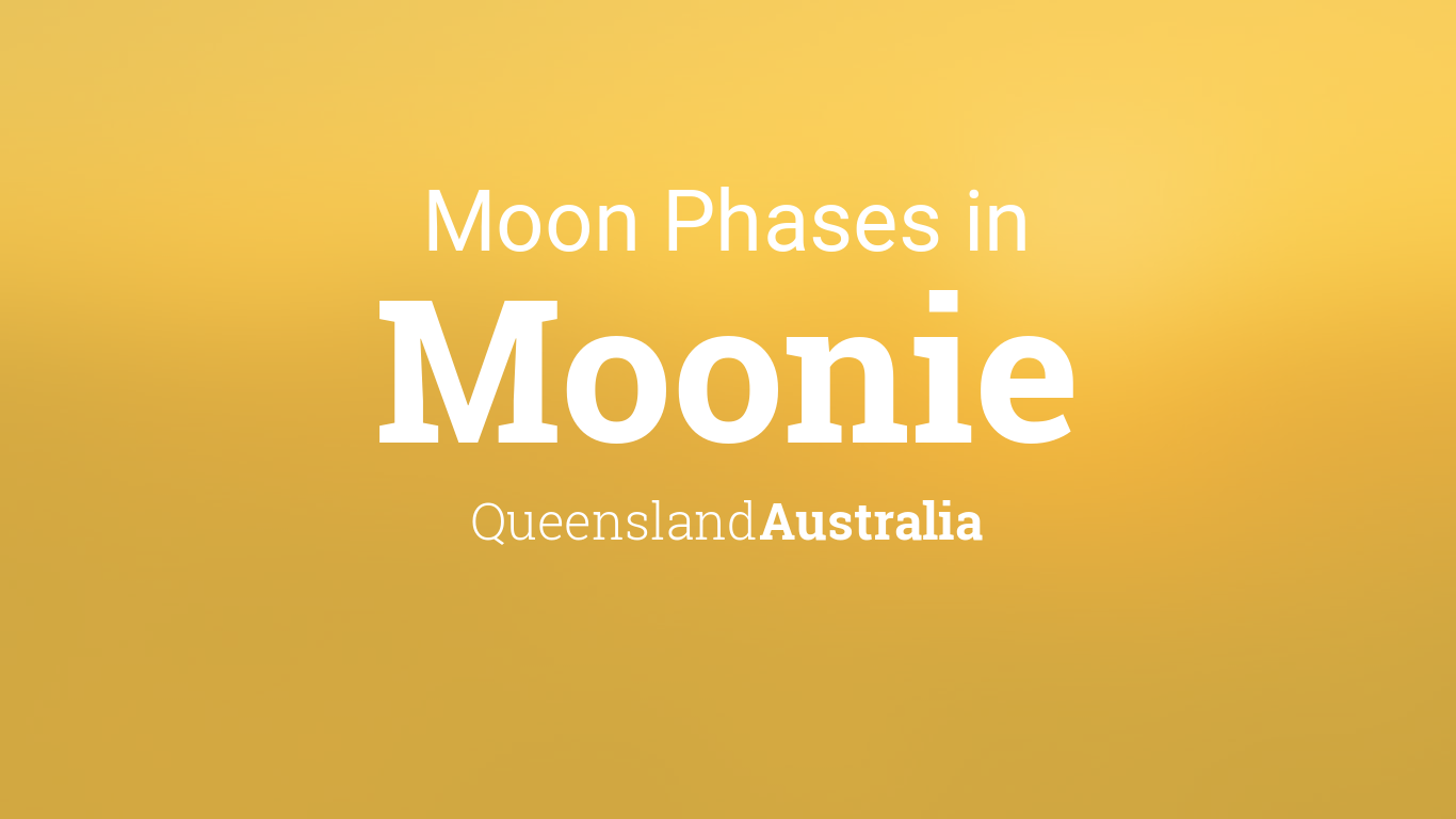 Moon Phases 2024 Lunar Calendar for Moonie, Queensland, Australia