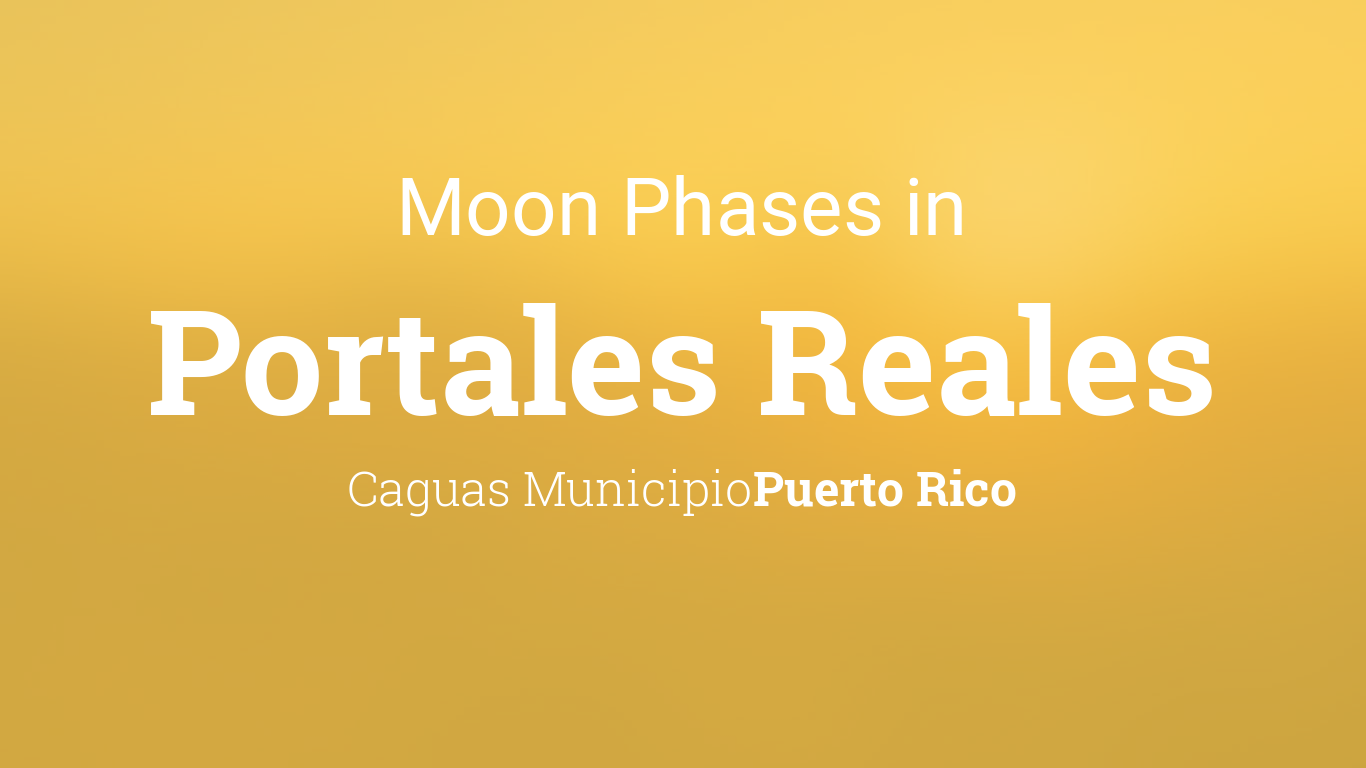 Moon Phases 2024 Lunar Calendar for Portales Reales, Caguas Municipio