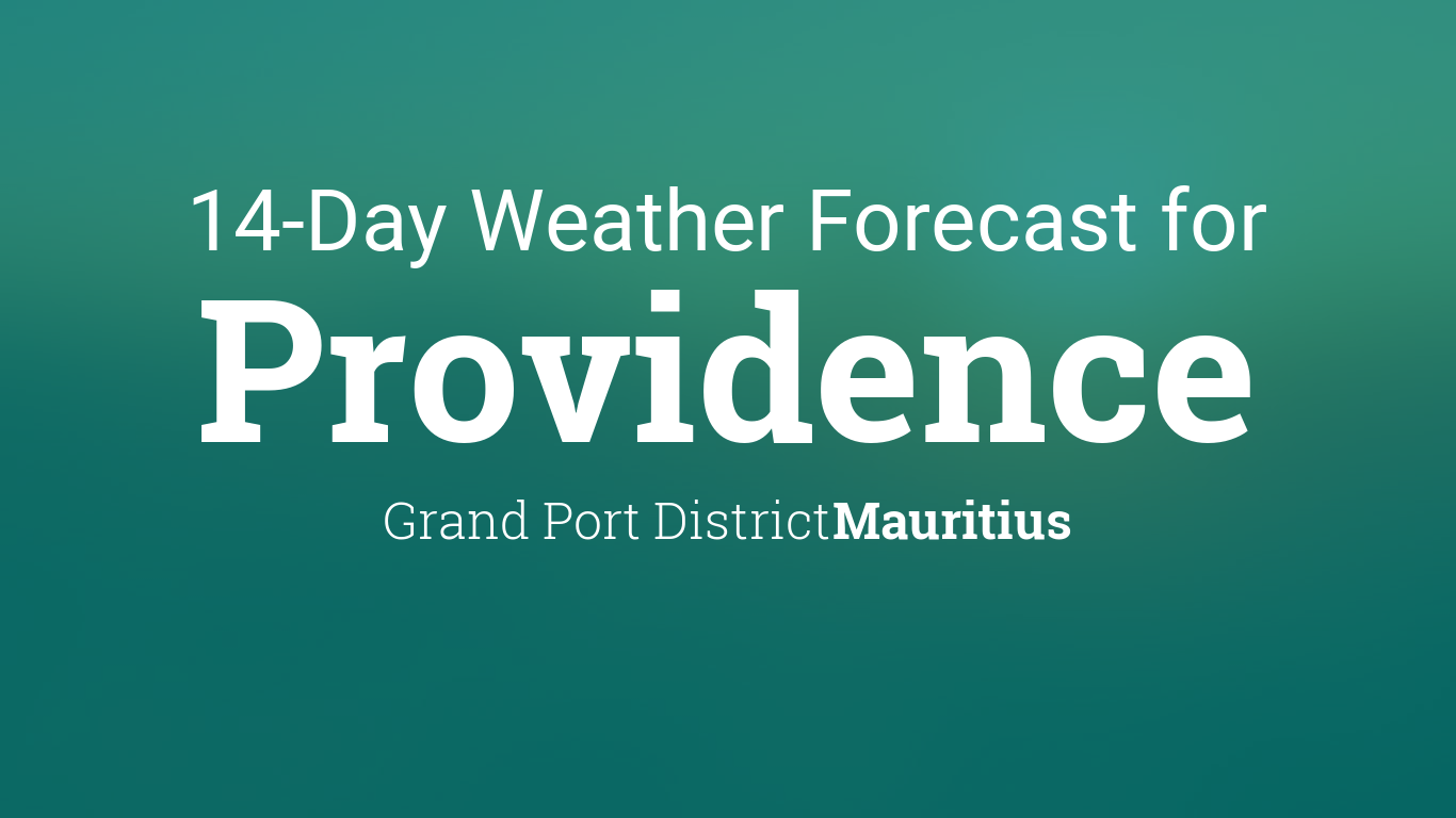 Providence, Mauritius 14 day weather forecast