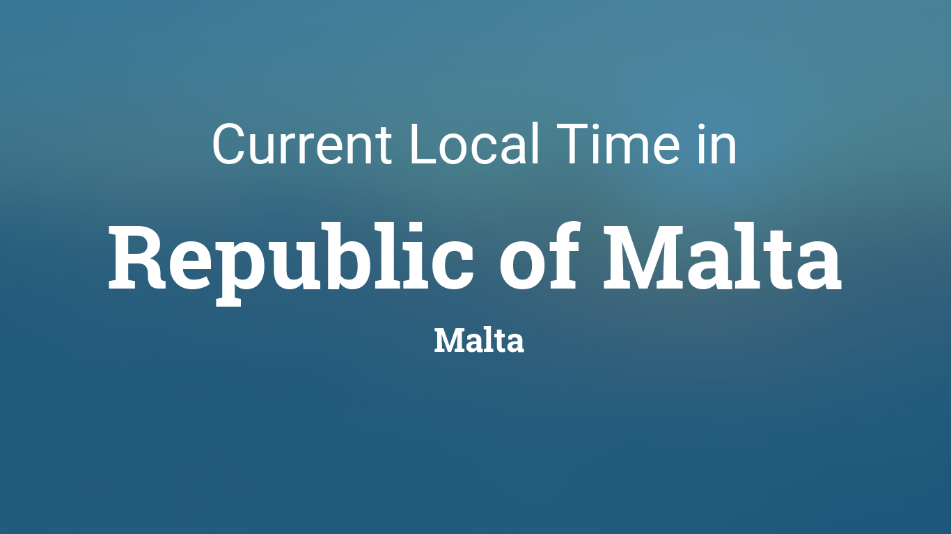 Local Time in Republic Malta, Malta