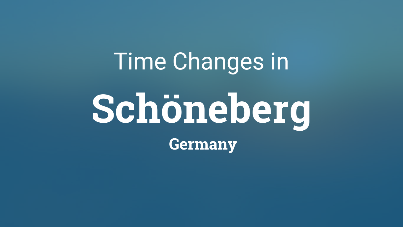 Daylight Saving Time Changes 2025 in Schöneberg, Germany