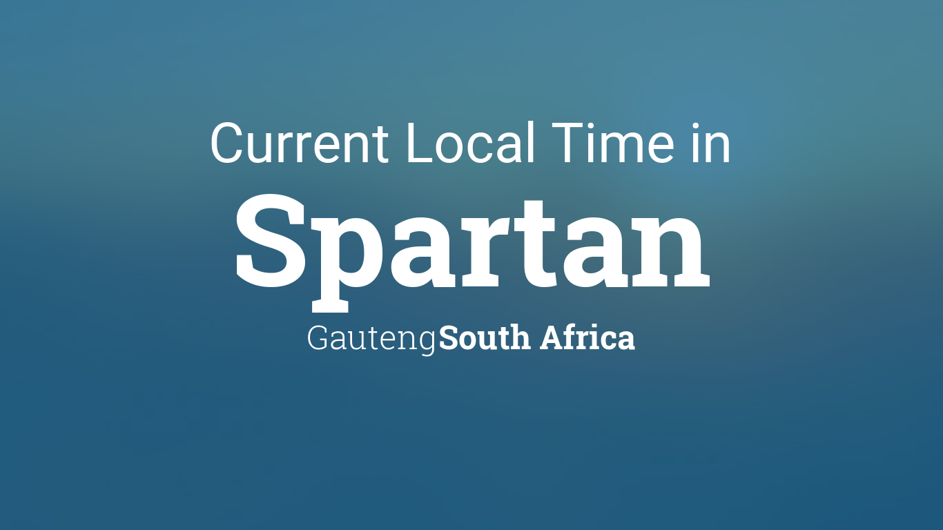 Current Local Time in Spartan, South Africa