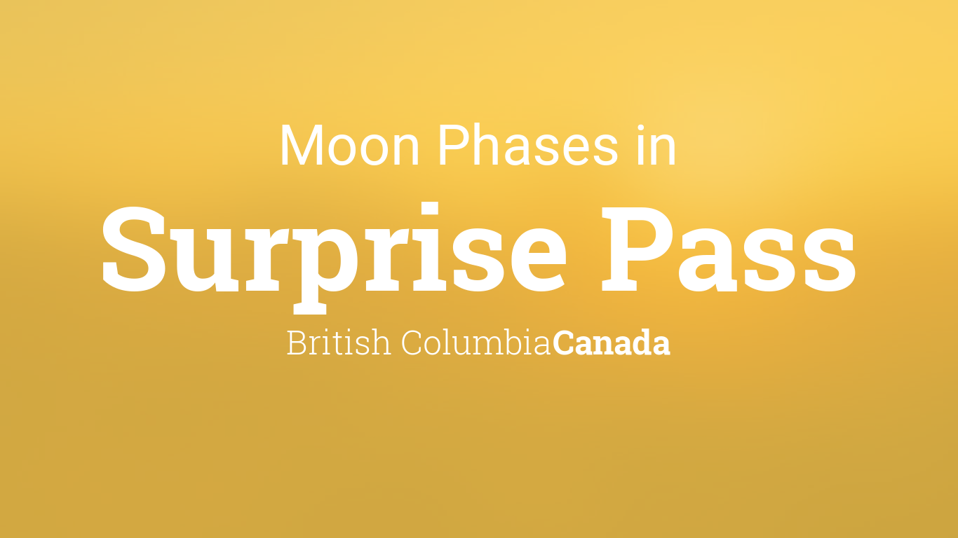Moon Phases 2024 Lunar Calendar for Surprise Pass, British Columbia