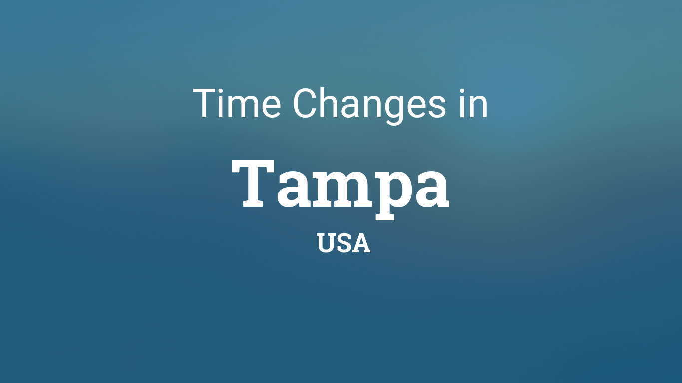 Daylight Saving Time Changes 2025 in Tampa, USA