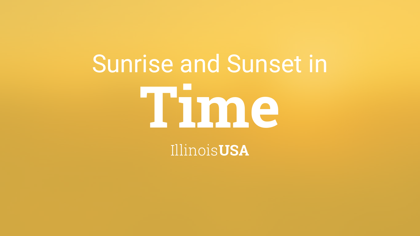 Sunrise and sunset times in Time
