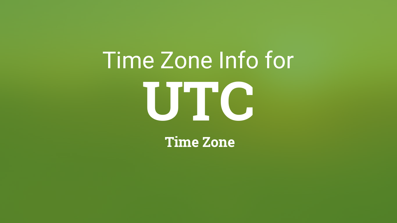 UTC Time Standard
