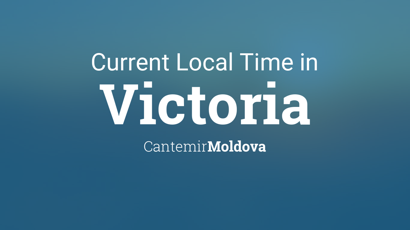 Current Local Time in Victoria, Moldova