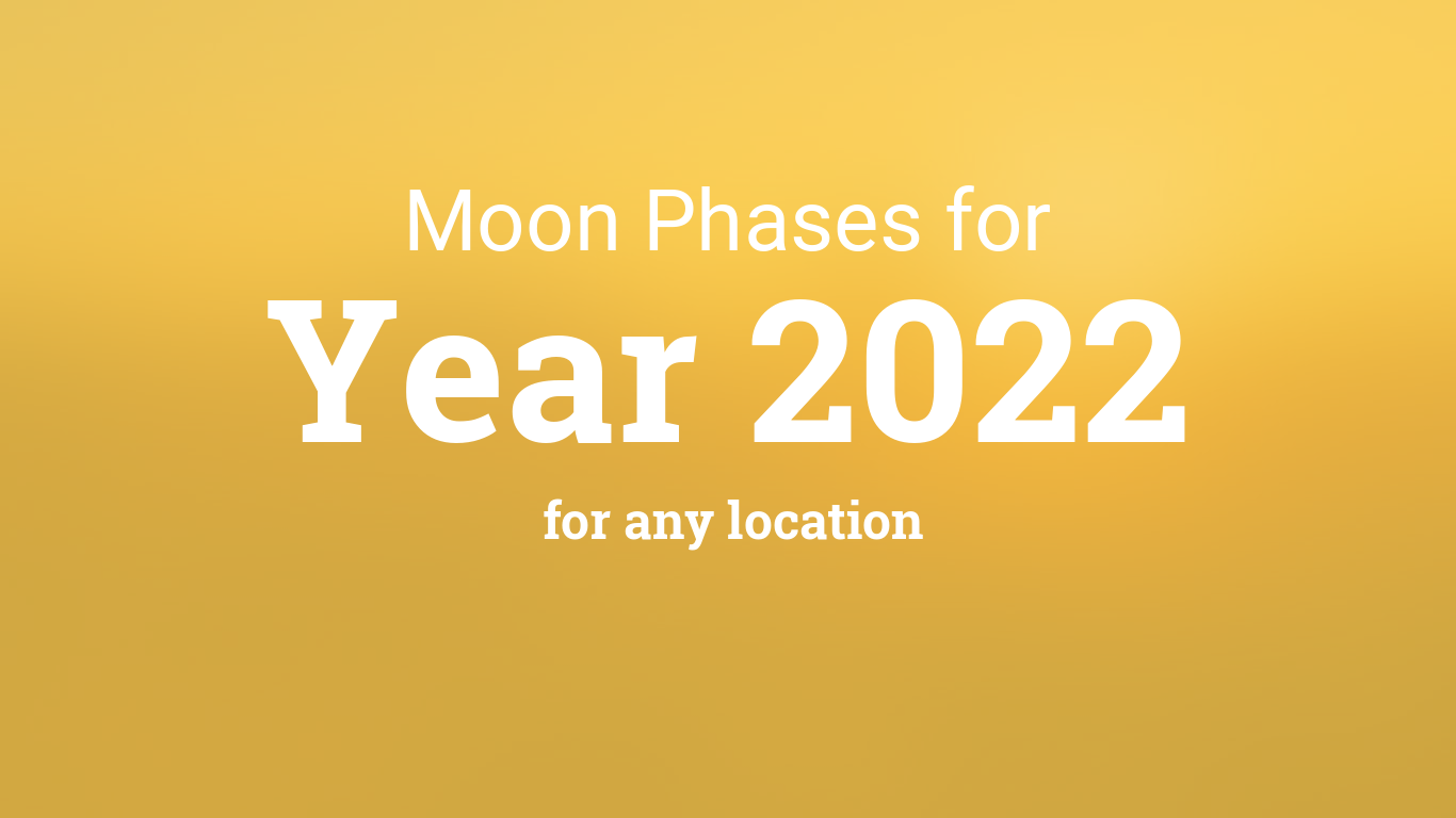 Moon Phases 2022 – Lunar Calendar