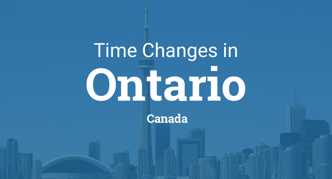 Daylight Saving Time 2023 in Ontario, Canada