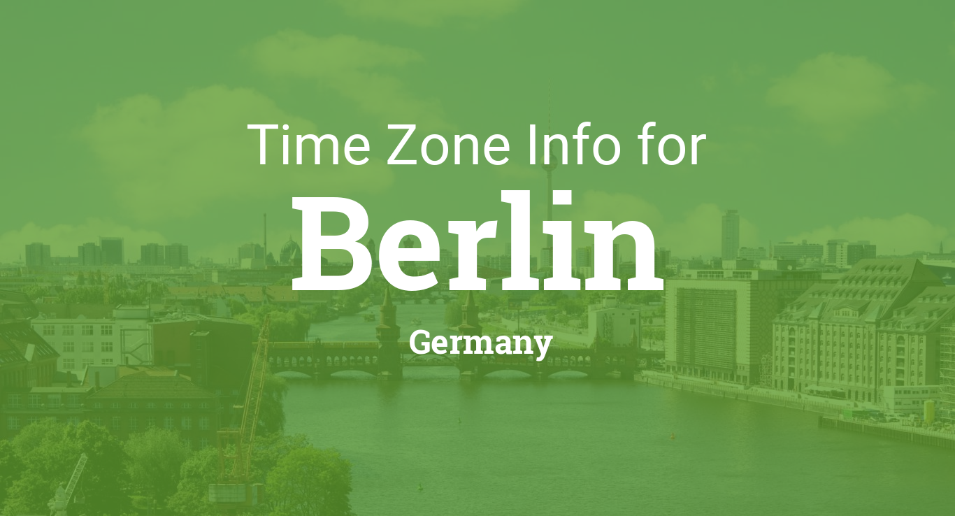 Time Zones in Berlin, Germany