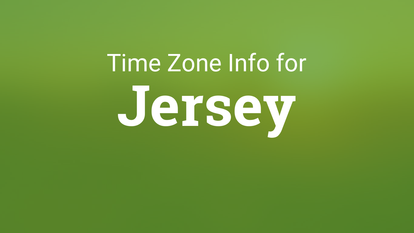 Time Zones in Jersey