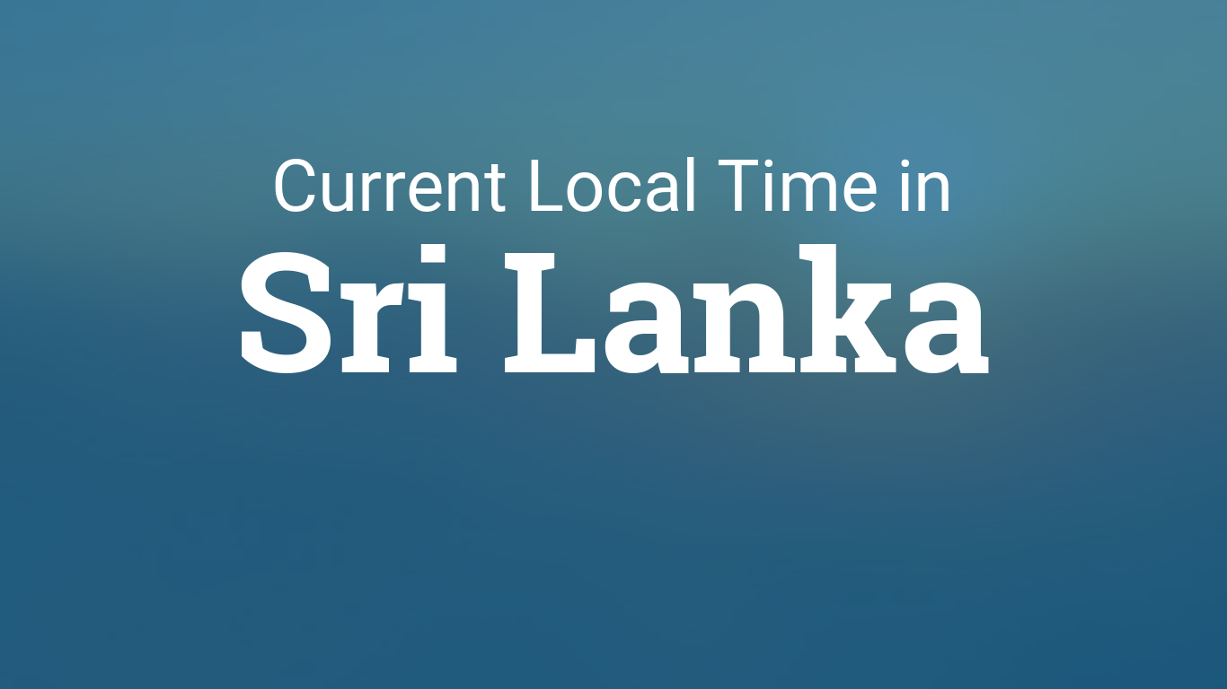 Time in Sri Lanka