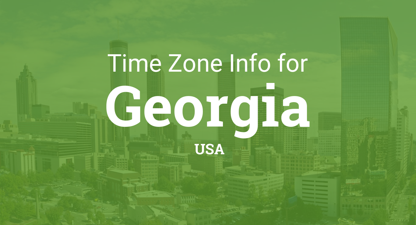 Time Zones in Georgia, United States