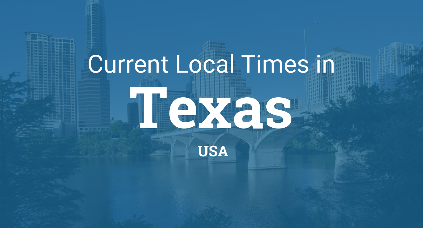 Time in Texas, United States