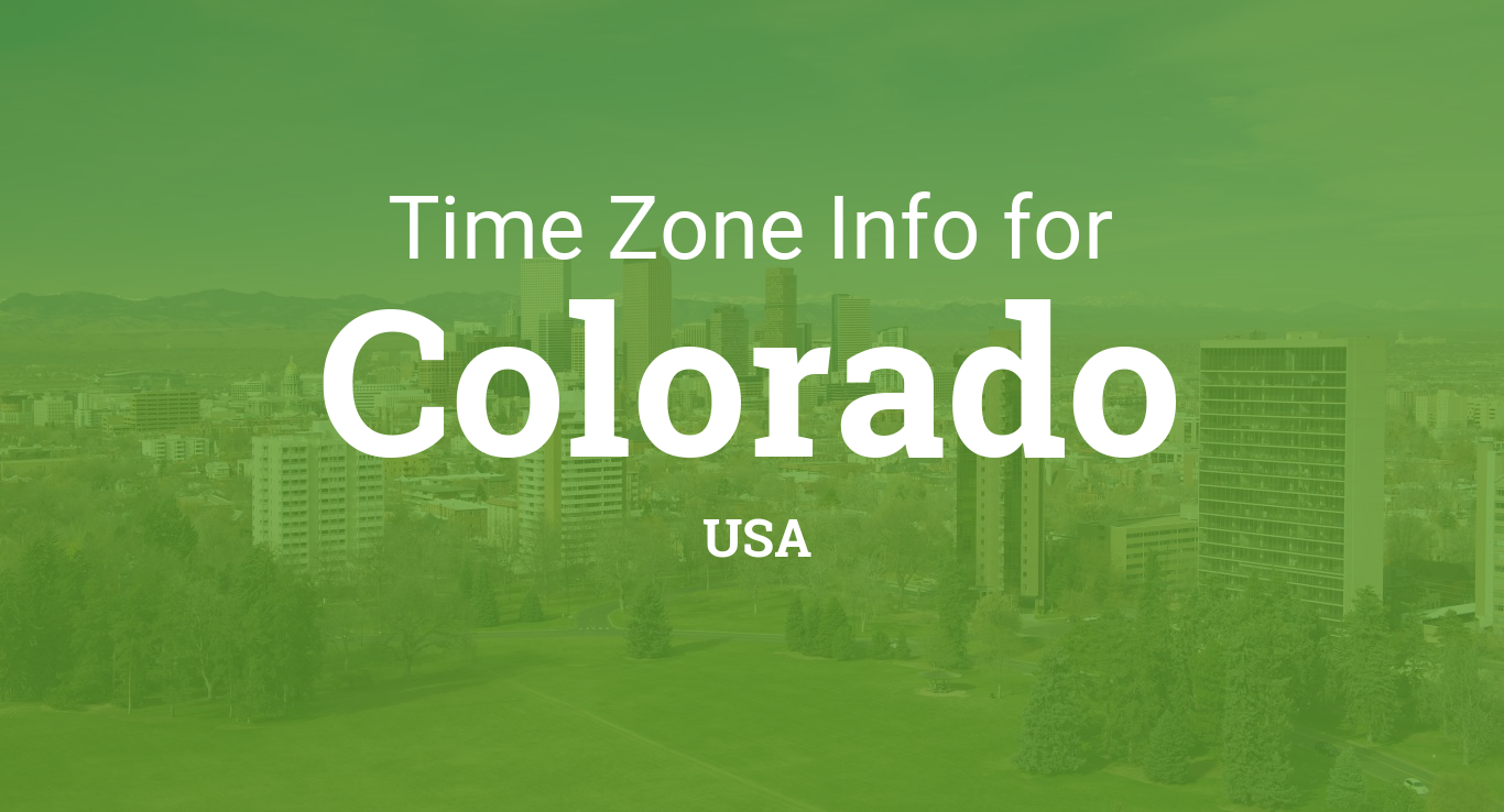 Time Zones in Colorado, United States