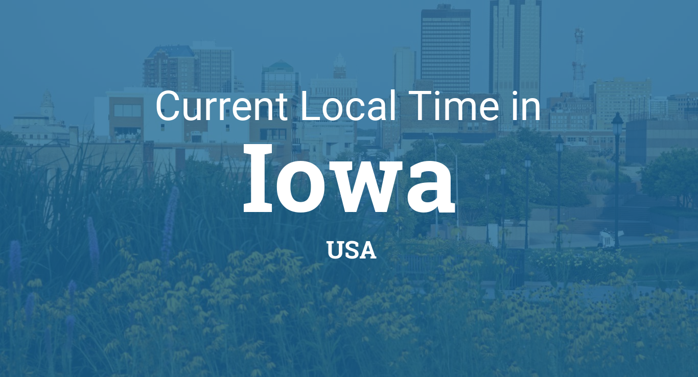 Time in Iowa, United States