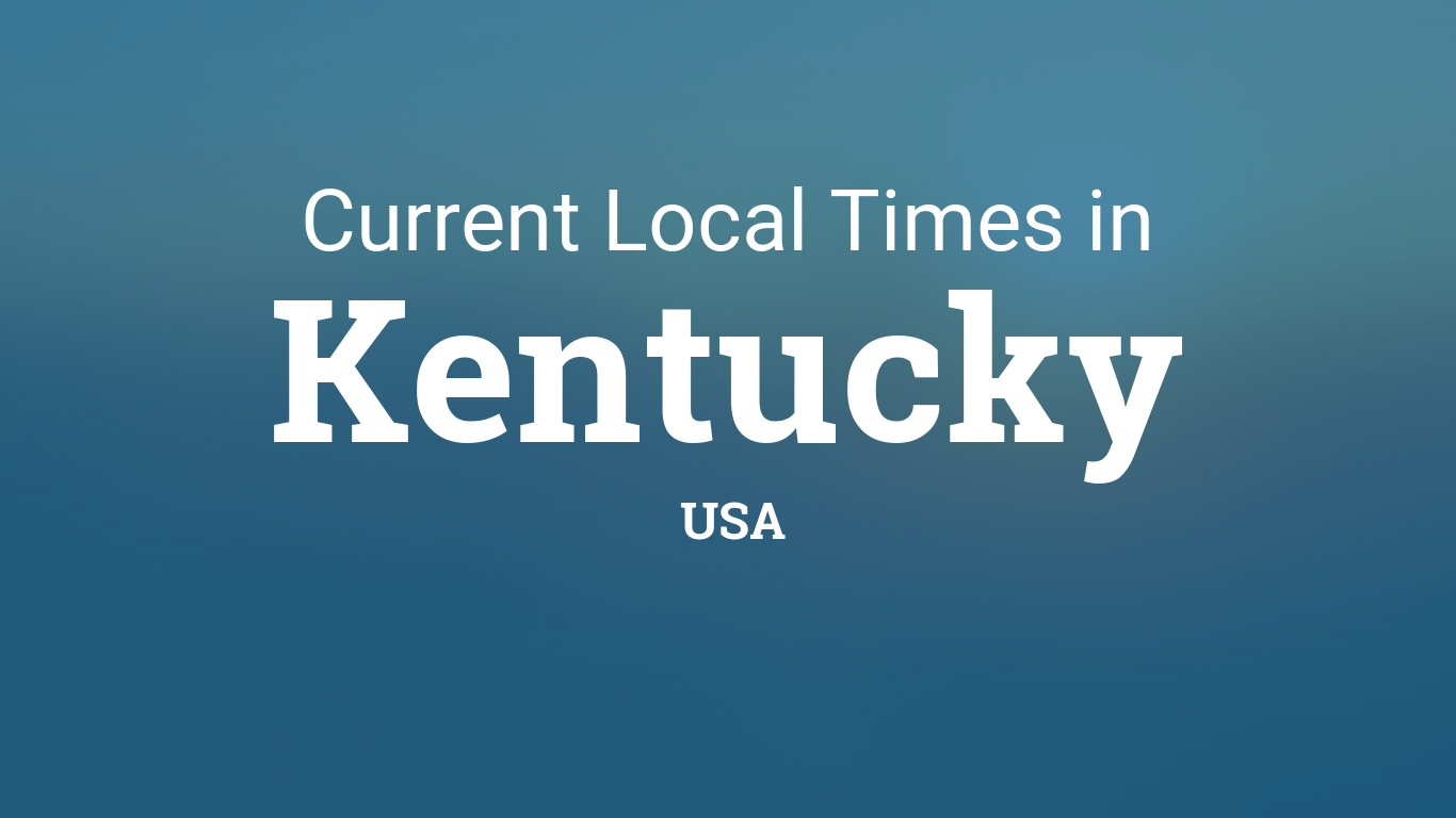 Time in Kentucky, United States