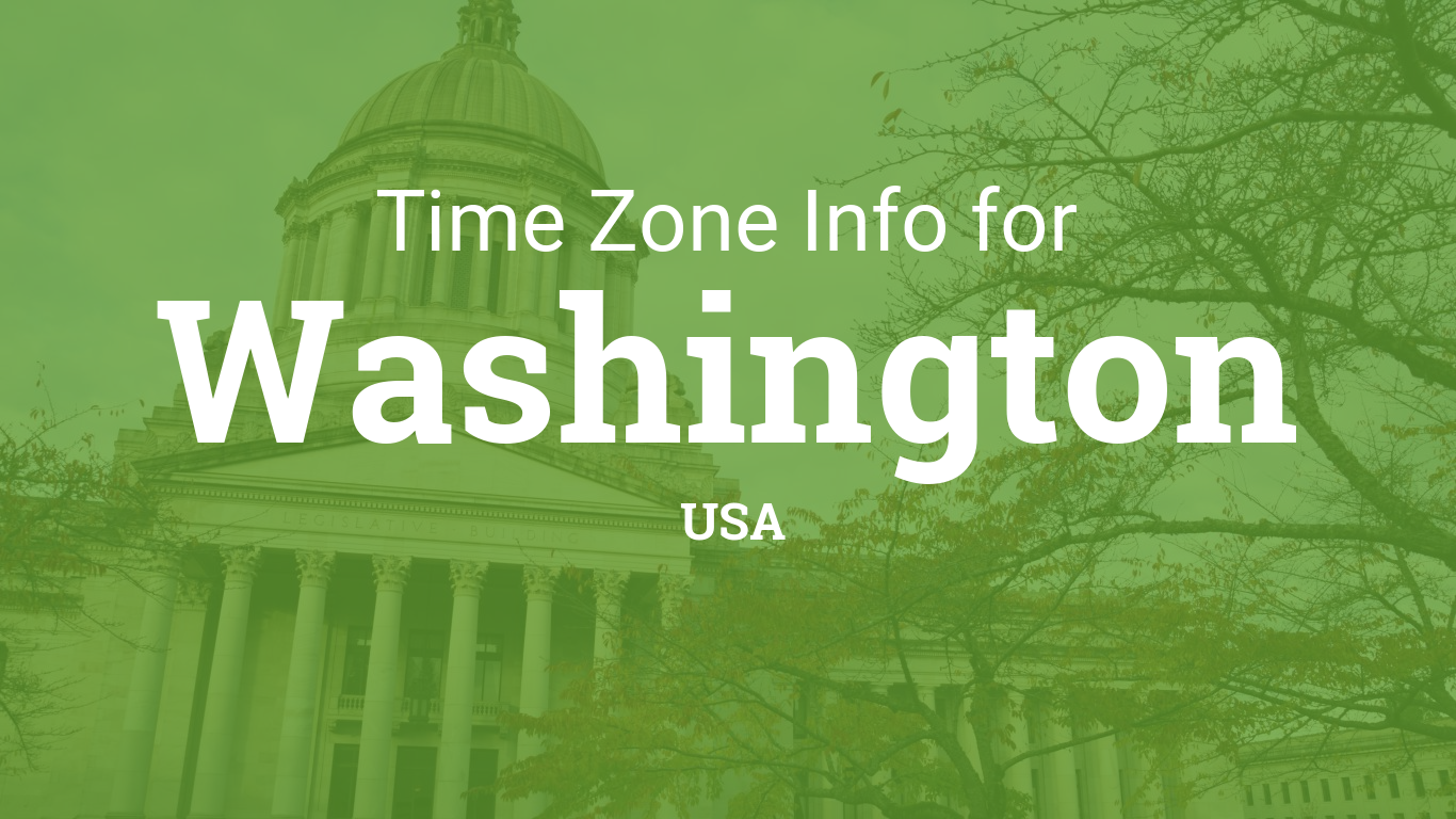 Time Zones in Washington, United States