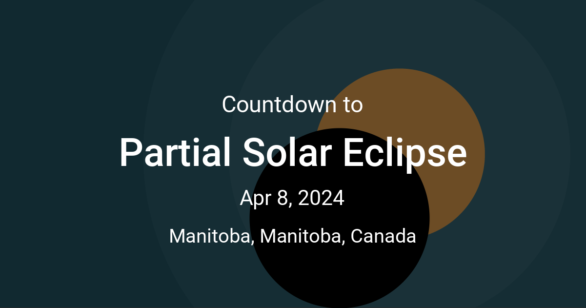 Partial Solar Eclipse Countdown Countdown to Apr 8, 2024 10403 pm