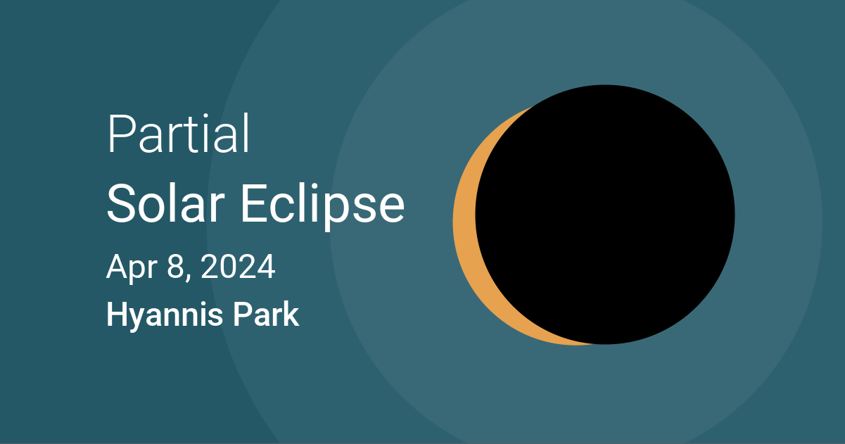 Eclipses visible in Hyannis Park, Massachusetts, USA Apr 8, 2024
